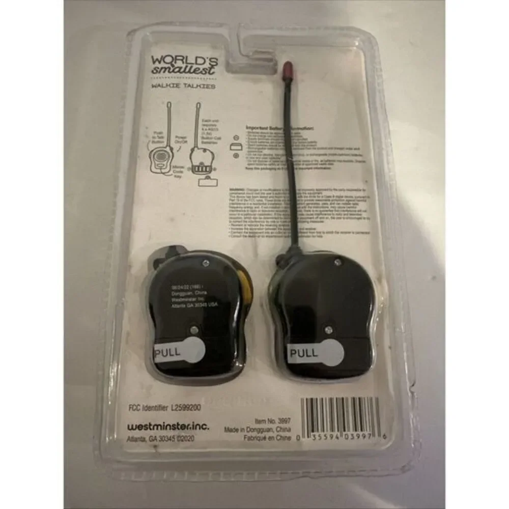 Worlds Smallest WALKIE‎ TALKIES Miniature - Up To 100' Range